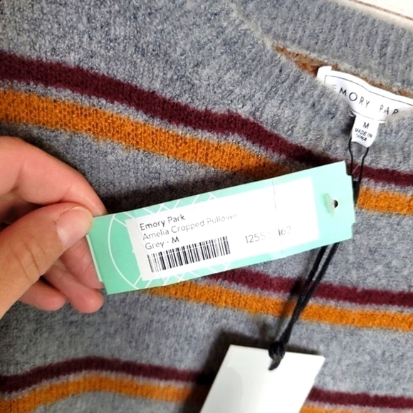 EMORY PARK AMELIA CROPPED PULLOVER, SZ MEDIUM - Picture 7 of 11